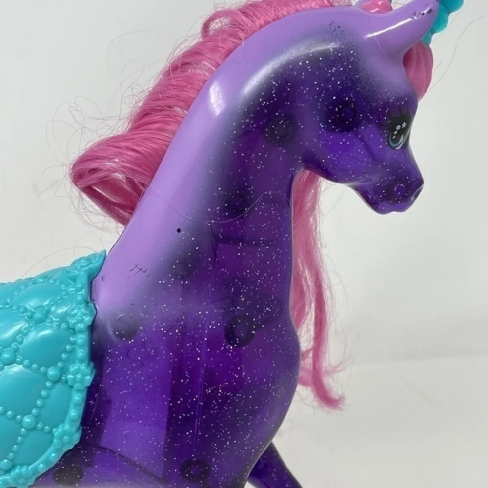 Mattel Barbie Dreamtopia Princess Purple Unicorn Pink Hair W/ Turquoise Saddle‎